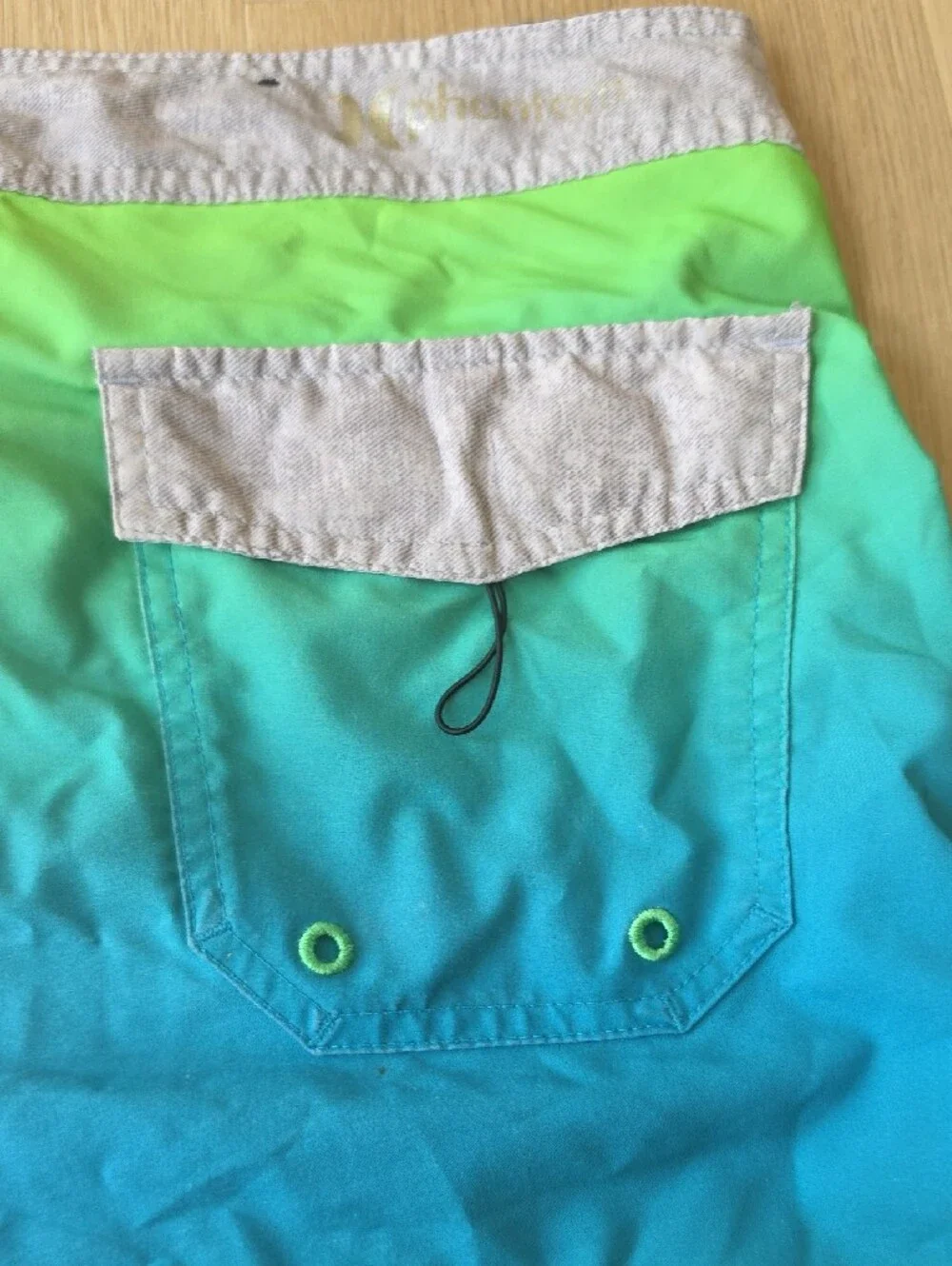 Hurley Men’s Green and Blue Gradient Board Shorts